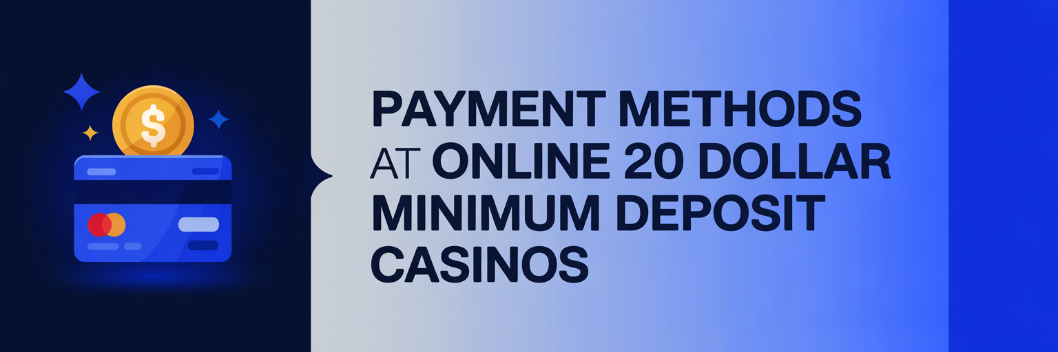 Payment Methods at Online 20 Dollar Minimum Deposit Casinos